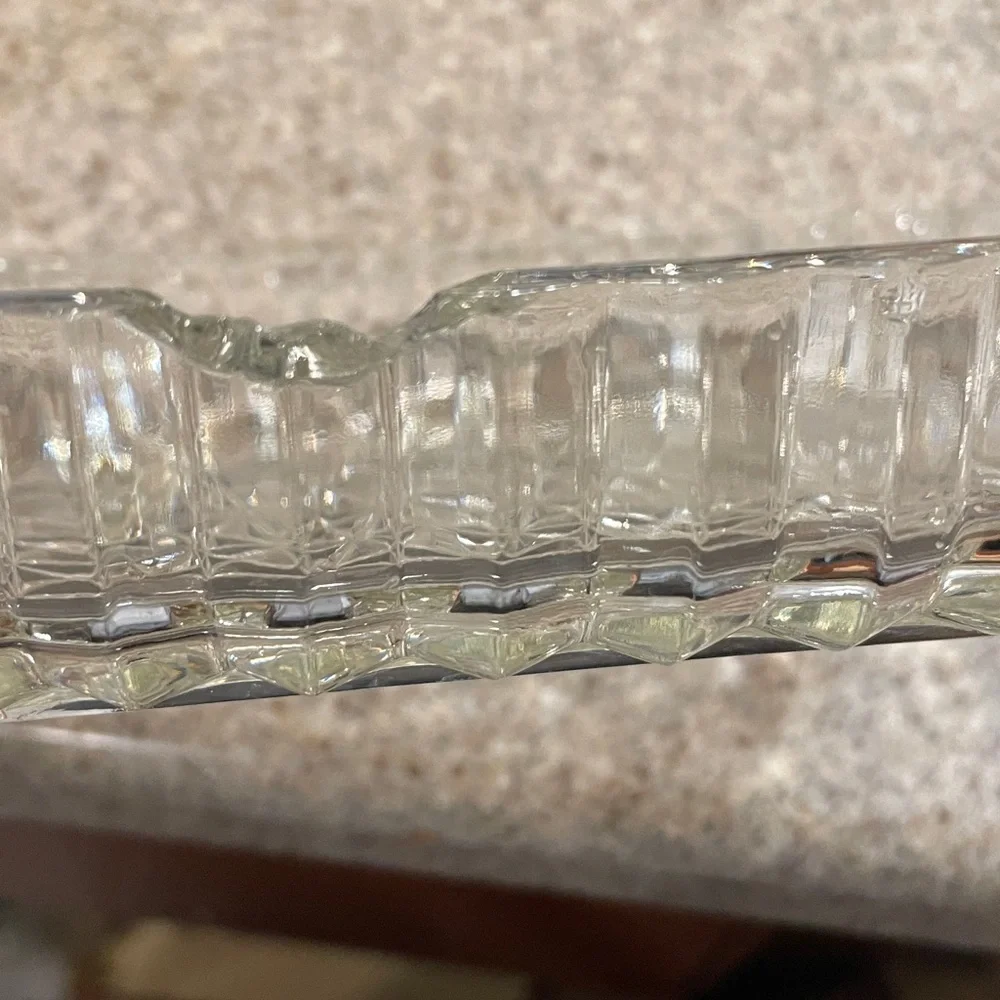 FREE with purchase of glass of crystal item. Vintage Elegant Clear Glass Dish